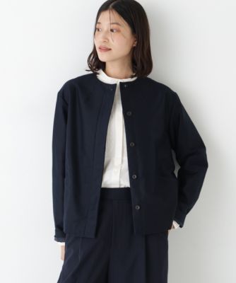 　◆ライトモールスキンノーカラージャケット