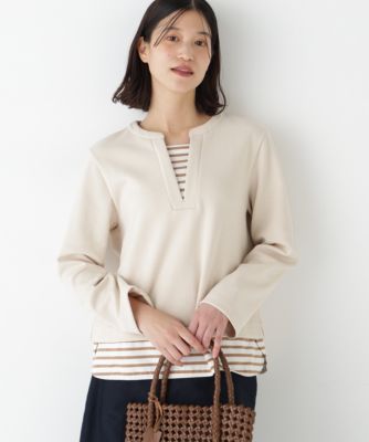 　◆ボーダー重ね着風ＰＯ