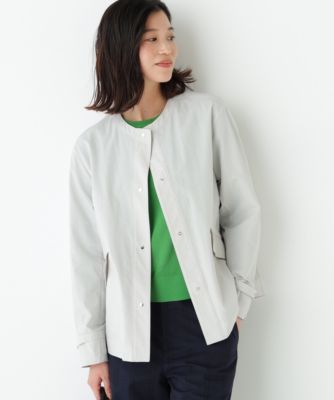 ◆綿ナイロンダンプノーカラージャケット