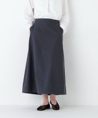 ◆《ウォッシャブル》コードストレッチセミフレアースカート