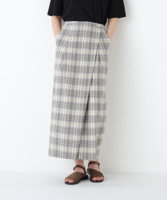 　◆ラップライクチェックスカート