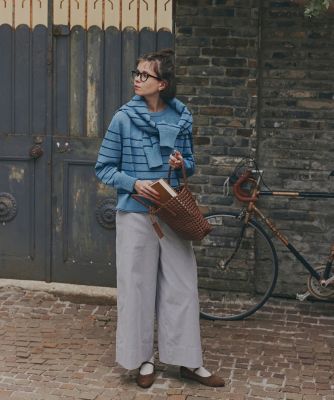 　◆《ウォッシャブル/マルチサイズ》コードストレッチガウチョパンツ