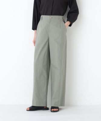　◆綿麻シャンブレーセミワイドパンツ