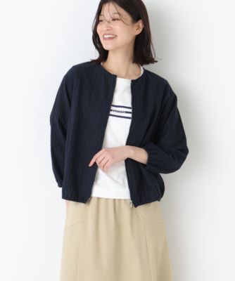 　◆ラッセルチェックレースジップブルゾン