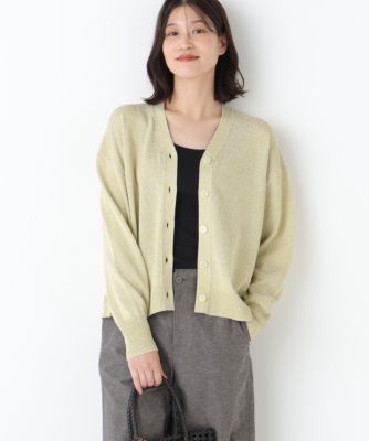 　◆ペーパーヤーンＶネックカーディガン