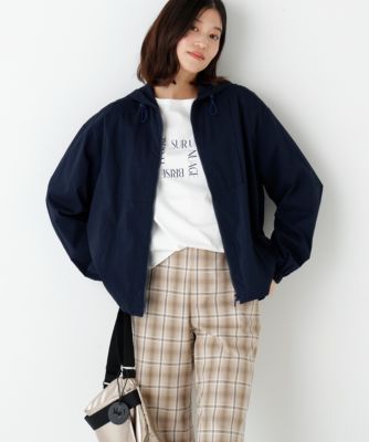 ◆《ウォッシャブル》シアーアノラックフーディーブルゾン