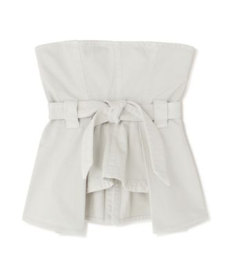 　◆デニムビスチェ　ホワイト