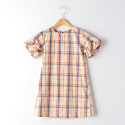 United Arrows Green Label Relaxing Kid S ユナイテッドアローズ グリーンレーベル リラクシング の Web限定 マドラスチェックワンピース通販 Leeマルシェ