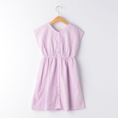 United Arrows Green Label Relaxing Kid S ユナイテッドアローズ グリーンレーベル リラクシング の キッズ Glr カットワーク ノースリーブワンピース通販 集英社happy Plus Store