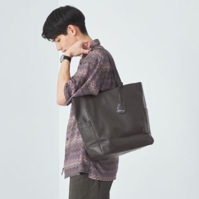 UNITED ARROWS green label relaxing：MEN'S(ユナイテッドアローズ グリーンレーベル リラクシング)のSC GLR ファンクショナル  レザー トートバッグ タテ V2通販 | 集英社HAPPY PLUS STORE