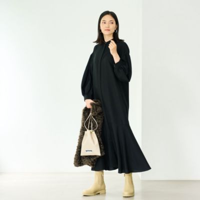 United Arrows Green Label Relaxing ユナイテッドアローズ グリーンレーベル リラクシング の 矢野未希子さん着用 マーメイド バンドカラー シャツ ワンピース通販 Eclat Premium エクラプレミアム