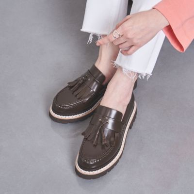 GRENSONタッセルキルトローファー中敷きの一部に油染みがあります