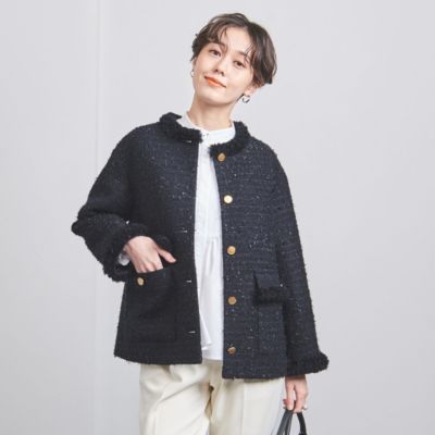 UNITED ARROWS(ユナイテッドアローズ)のファンシーツイード ノーカラー