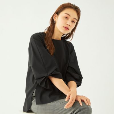 UNITED ARROWS green label relaxing デザインタック 7分袖 ブラウス