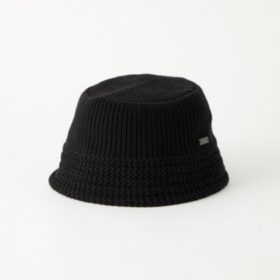 UNITED ARROWS green label relaxing：MEN’S GLR ロゴ ニット バケットハット