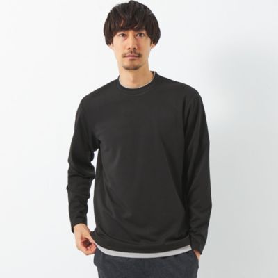 UNITED ARROWS green label relaxing：MEN’S 【WEB限定】JUSTFIT ポンチ フェイクレイヤー 長袖  カットソー II