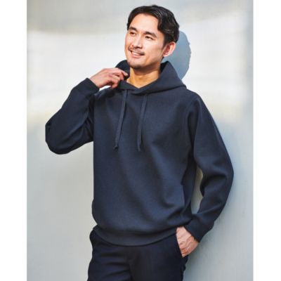 UNITED ARROWS green label relaxing：MEN’S 【WEB限定】JUSTFIT エアリー ツイストヤーン フーディー  パーカー