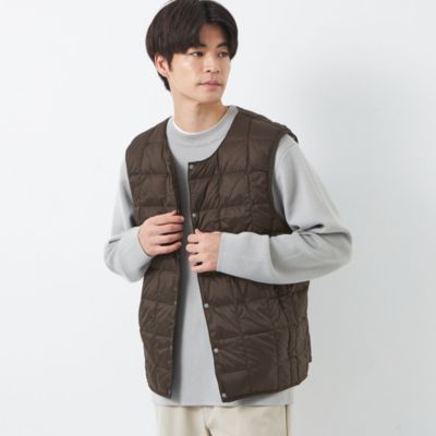 UNITED ARROWS green label relaxing：MEN’S 【WEB限定】＜TAION＞ベーシック クルーネック インナー  ダウンベスト