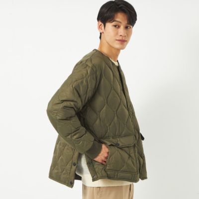 集英社HAPPY PLUS STOREUNITED ARROWS green label relaxing：MEN’S（ユナイテッドアローズ グリーンレーベル リラクシング）/【WEB限定】＜TAION＞ミリタリー オーバーサイズ クルーネック ダウンジャケット