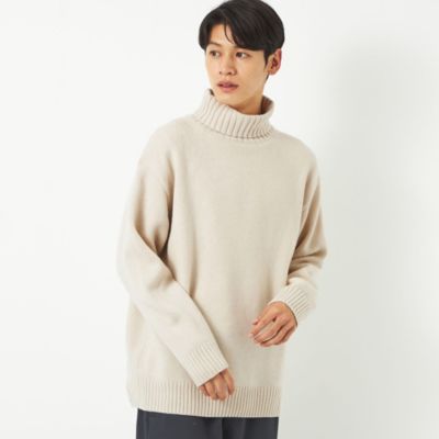 UNITED ARROWS green label relaxing：MEN’S ヤク ミックス テンジク タートルネック ニット