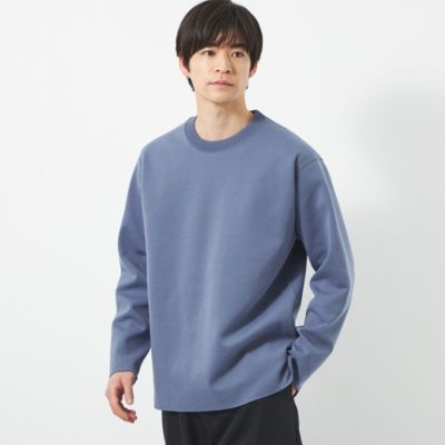 UNITED ARROWS green label relaxing：MEN’S クリーン ダブルフェイス クルーネック カットソー -抗菌-