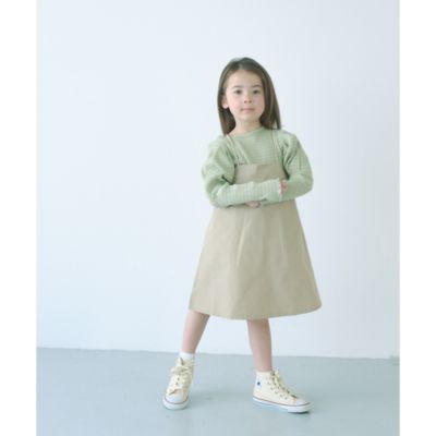 UNITED ARROWS green label relaxing：KID'S(ユナイテッドアローズ グリーンレーベル リラクシング)のTJ  テレコボーダー+タフタワンピース セット100cm-130cm通販 LEEマルシェ