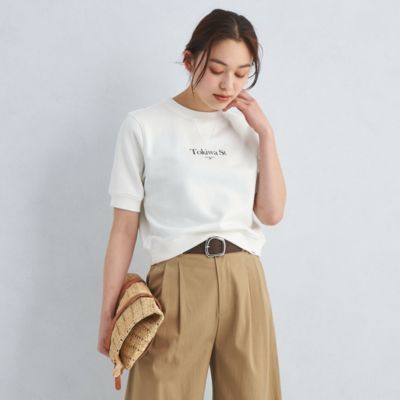 UNITED ARROWS green label relaxing(ユナイテッドアローズ グリーンレーベル リラクシング)の＜Tanacana＞ロゴ  スウェット ショートスリーブ プルオーバー通販 | 集英社HAPPY PLUS STORE