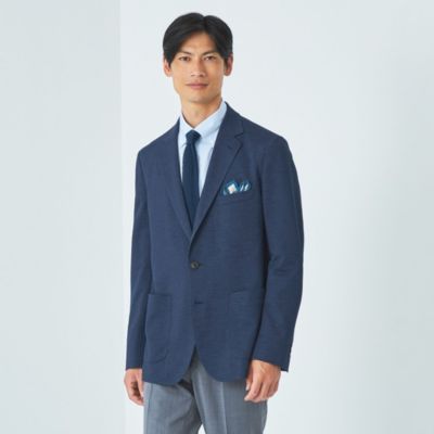 UNITED ARROWS green label relaxing：MEN'S(ユナイテッドアローズ グリーンレーベル リラクシング)のジャージ  カノコ 2B ジャケット-ウォッシャブル・ストレッチ・防シワ・吸水速乾-通販 | 集英社HAPPY PLUS STORE