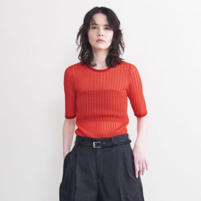 UNITED ARROWS(ユナイテッドアローズ)の＜AEWEN MATOPH＞リブ五分袖ニット通販 eclat premium（エクラプレミアム）