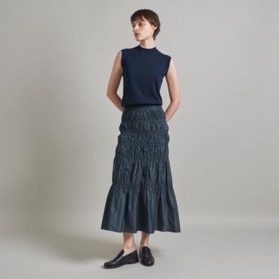 LOEFF(ロエフ)の＜LOEFF＞グロッシー タフタ ギャザースカート通販 | 集英社HAPPY PLUS STORE