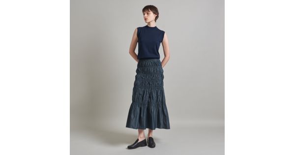 LOEFF(ロエフ)の＜LOEFF＞グロッシー タフタ ギャザースカート通販  