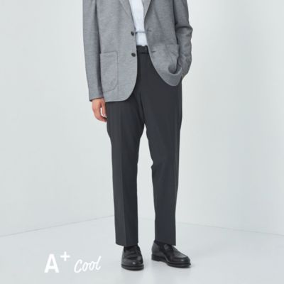 UNITED ARROWS green label relaxing：MEN’S A+ COOL トリコット スタンダード イージー スラックス  -防シワ・ストレッチ・接触冷感-