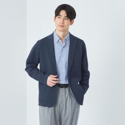 集英社HAPPY PLUS STOREUNITED ARROWS green label relaxing：MEN’S（ユナイテッドアローズ グリーンレーベル リラクシング）/【WEB限定】JUSTFIT ウォッシャブル カノコ ニットジャケット