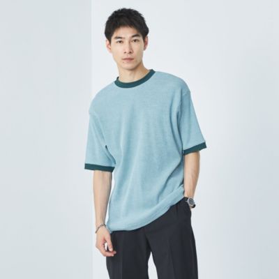 集英社HAPPY PLUS STOREUNITED ARROWS green label relaxing：MEN’S（ユナイテッドアローズ グリーンレーベル リラクシング）/サーマル ボーダー Tシャツ