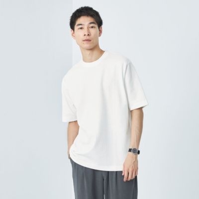 集英社HAPPY PLUS STOREUNITED ARROWS green label relaxing：MEN’S（ユナイテッドアローズ グリーンレーベル リラクシング）/クリア リンクス クルーネック Tシャツ