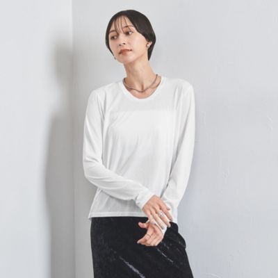 UNITED ARROWS(ユナイテッドアローズ)のUネック ロングスリーブ Tシャツ通販 eclat premium（エクラプレミアム）