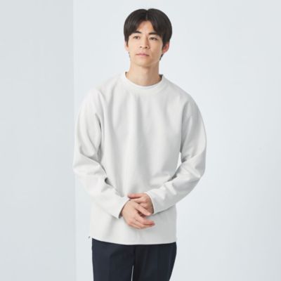 集英社HAPPY PLUS STOREUNITED ARROWS green label relaxing：MEN’S（ユナイテッドアローズ グリーンレーベル リラクシング）/ダブルフェイス クルーネック カットソー