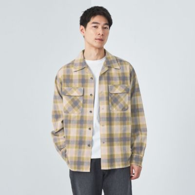 UNITED ARROWS green label relaxing：MEN'S(ユナイテッドアローズ グリーンレーベル  リラクシング)の【別注】＜PENDLETON＞GLR チェック オープンカラー シャツ通販 | 集英社HAPPY PLUS STORE