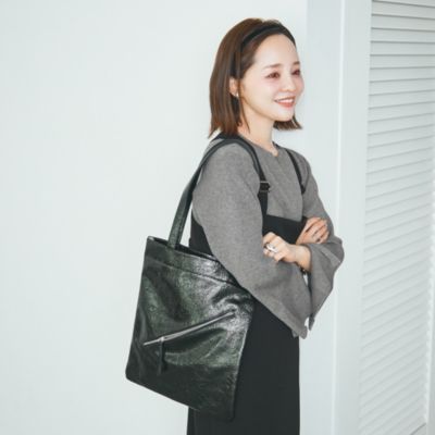 UNITED ARROWS green label relaxing(ユナイテッドアローズ グリーンレーベル  リラクシング)の【WEB限定/別注】＜UNLIENS / AKIKO TANAKA＞メタリック ZIP トートバッグ通販 | 集英社HAPPY  PLUS STORE