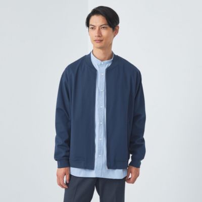 集英社HAPPY PLUS STOREUNITED ARROWS green label relaxing：MEN’S（ユナイテッドアローズ グリーンレーベル リラクシング）/クリア ポンチ リブ ブルゾン