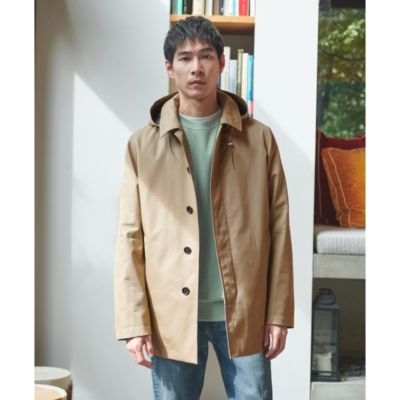 UNITED ARROWS green label relaxing：MEN'S(ユナイテッドアローズ グリーンレーベル リラクシング)のTAION  フード バルカラーコート ３WAY -撥水-通販 | 集英社HAPPY PLUS STORE