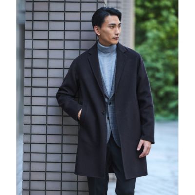 集英社HAPPY PLUS STOREUNITED ARROWS green label relaxing：MEN’S（ユナイテッドアローズ グリーンレーベル リラクシング）/W/NY/P リバー チェスターコート