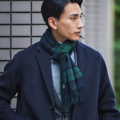 UNITED ARROWS green label relaxing：MEN'S(ユナイテッドアローズ グリーンレーベル リラクシング)のカシミヤ  トラディショナル パターン マフラー通販 | 集英社 ジャンプキャラクターズストア HAPPY PLUS STORE店