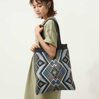 Lipstar リップスター のオルテガ柄ニットバッグ通販 集英社happy Plus Store