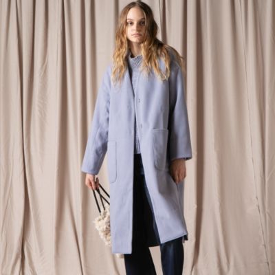 Mayson Grey メイソングレイ のエアリーフリースタックカラーコート通販 Shop Marisol ショップマリソル
