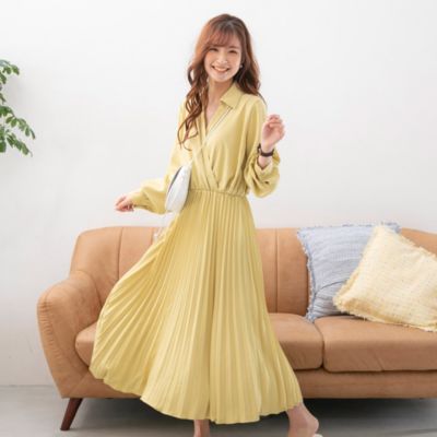 Vicky ビッキー のカシュクールプリーツワンピース 手洗い可能 通販 集英社happy Plus Store