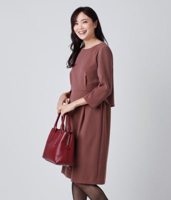 Newyorker ニューヨーカー のピーチスエード ブロッキング風ワンピース通販 集英社happy Plus Store