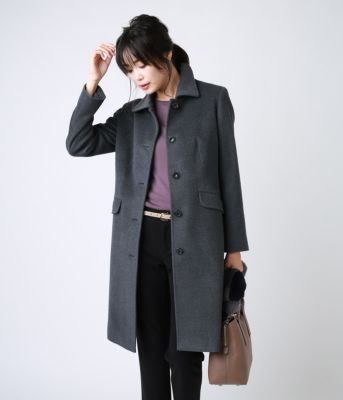 Newyorker ニューヨーカー の 定番 My Dearest Coat ウールシルク ステンカラーコート通販 集英社happy Plus Store