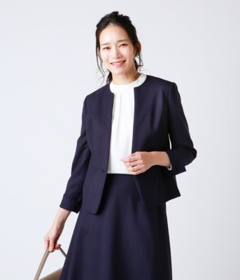 Newyorker ニューヨーカー のプレステージスーツ Reda レダ フレスコ ノーカラージャケット通販 集英社happy Plus Store